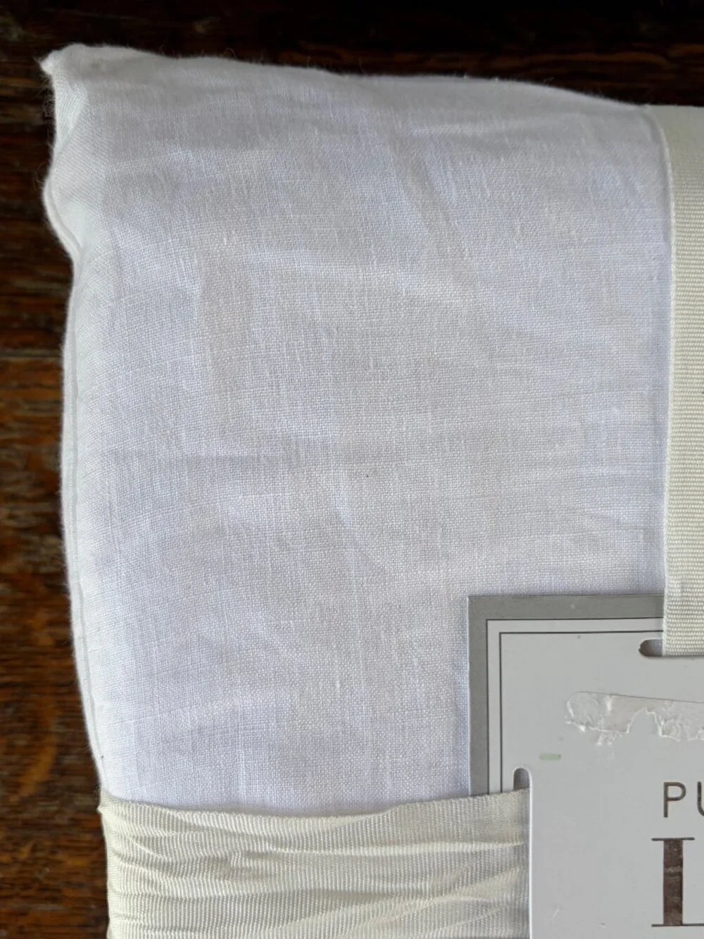 3-pc Pure Luxury Linen White Queen Duvet Cover Set 90